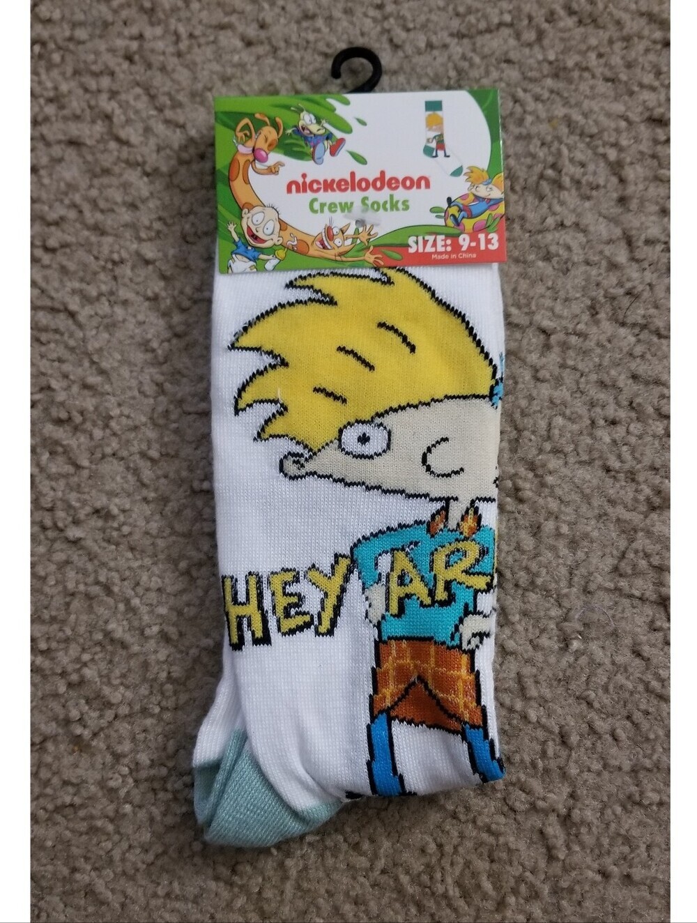 Nickelodeon "Hey Arnold!" Men’s Crew Socks